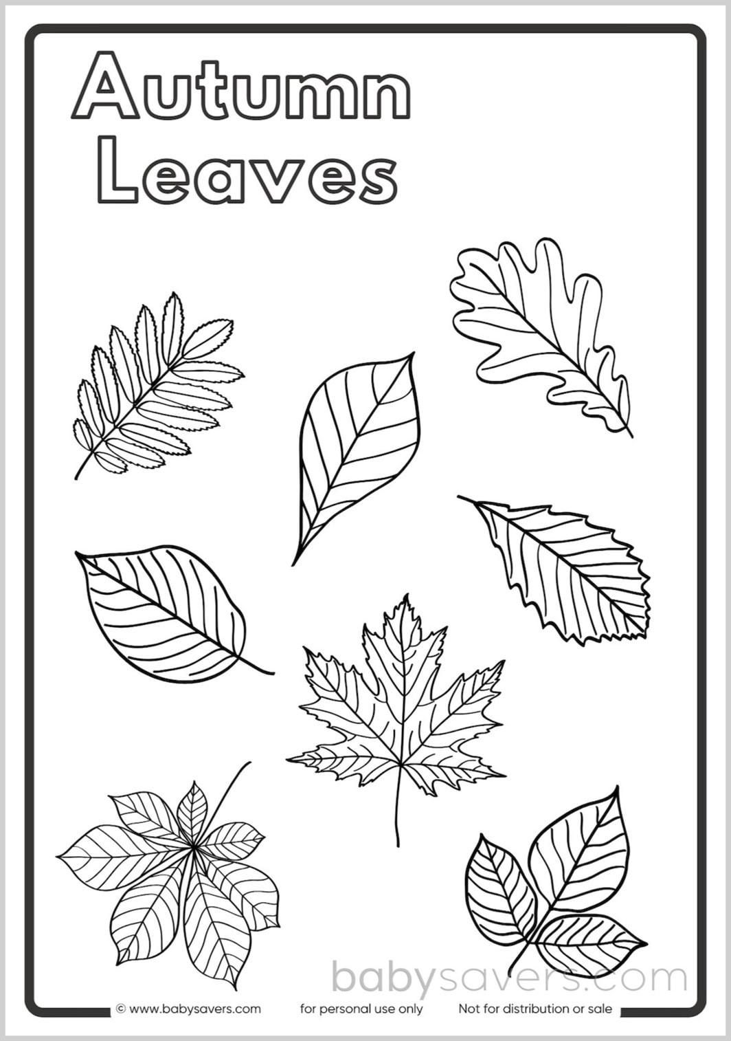 Free Autumn Coloring Printables