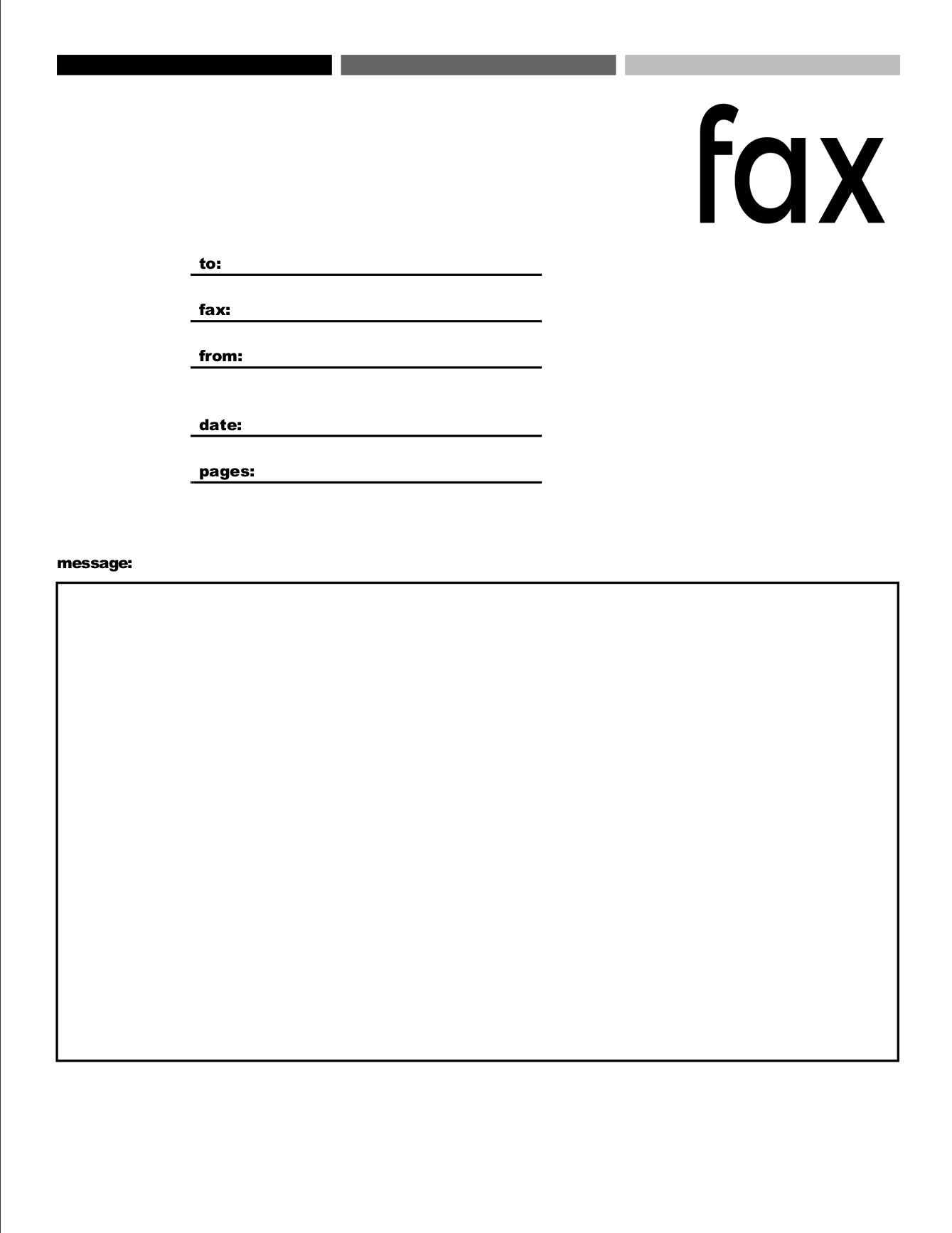 Free Printable Fax Cover Sheet Template Word