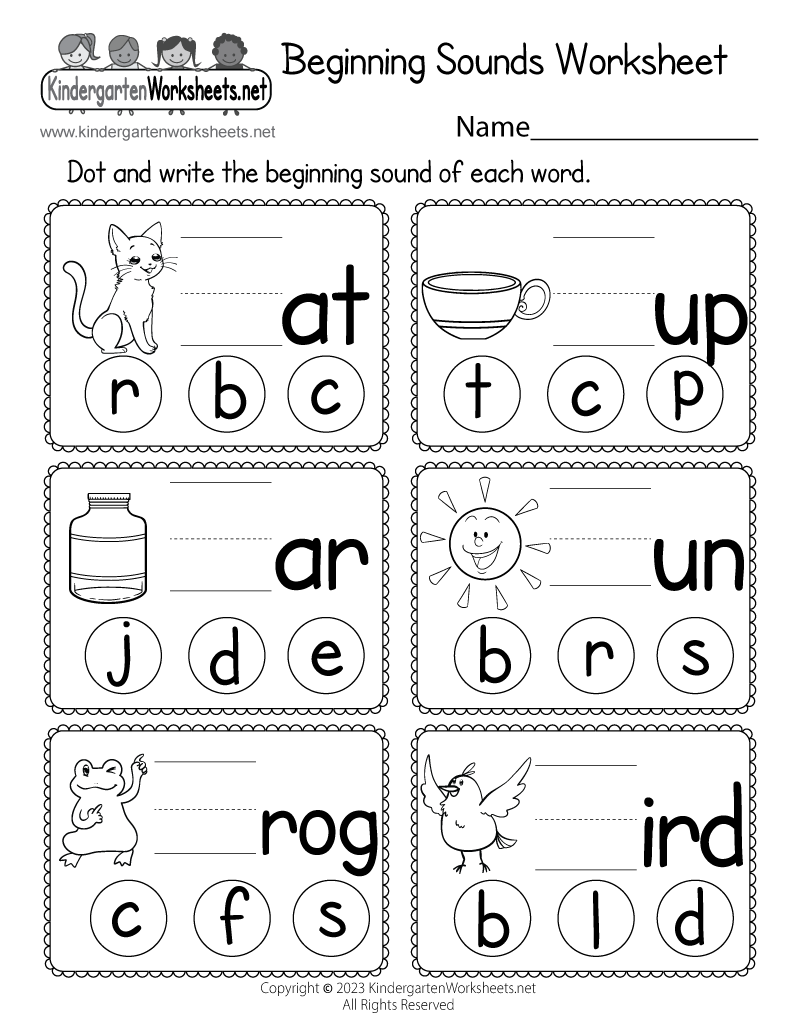 Free Free Printable Worksheet Kindergarten Download Free Free 