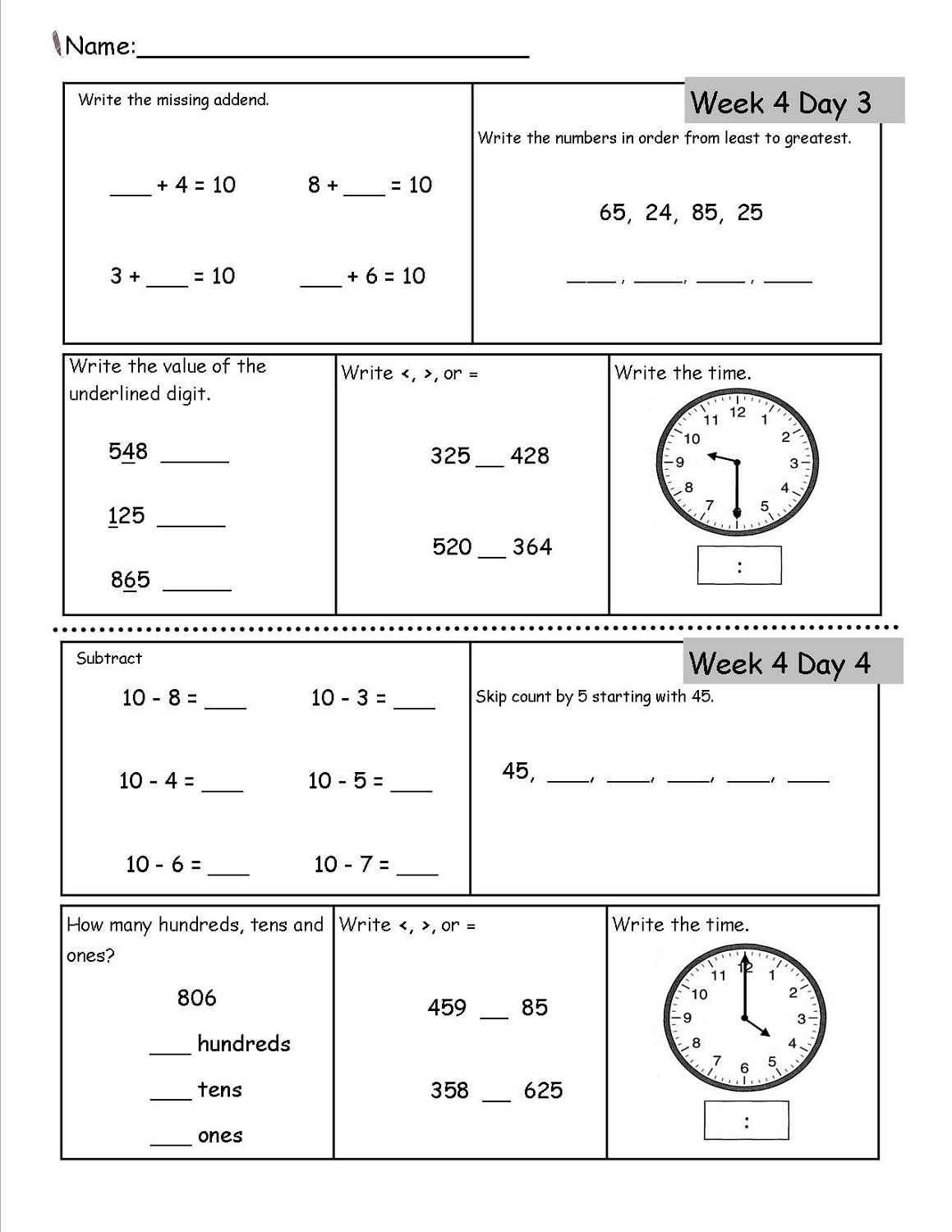 FREE Homeschool Worksheets For Your Children Worksheets Library