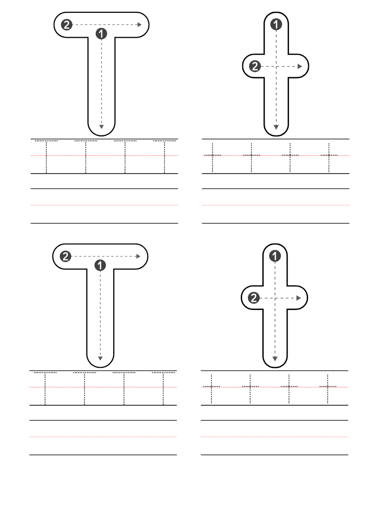 Letter T Free Printables