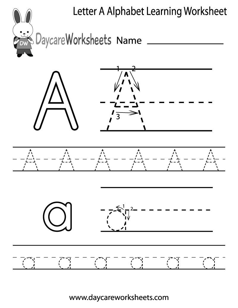 Free Printable Abc Worksheets For Preschoolers