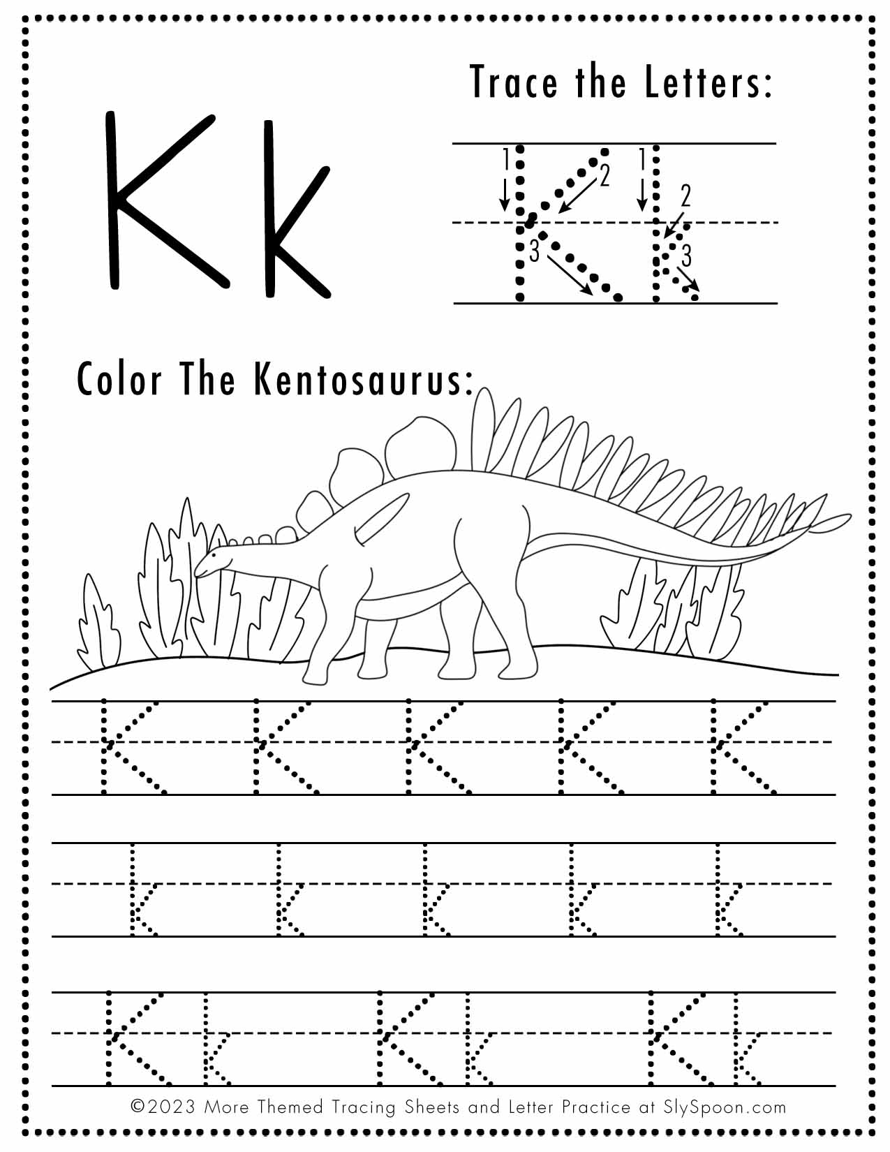 Letter K Printable Worksheets Free