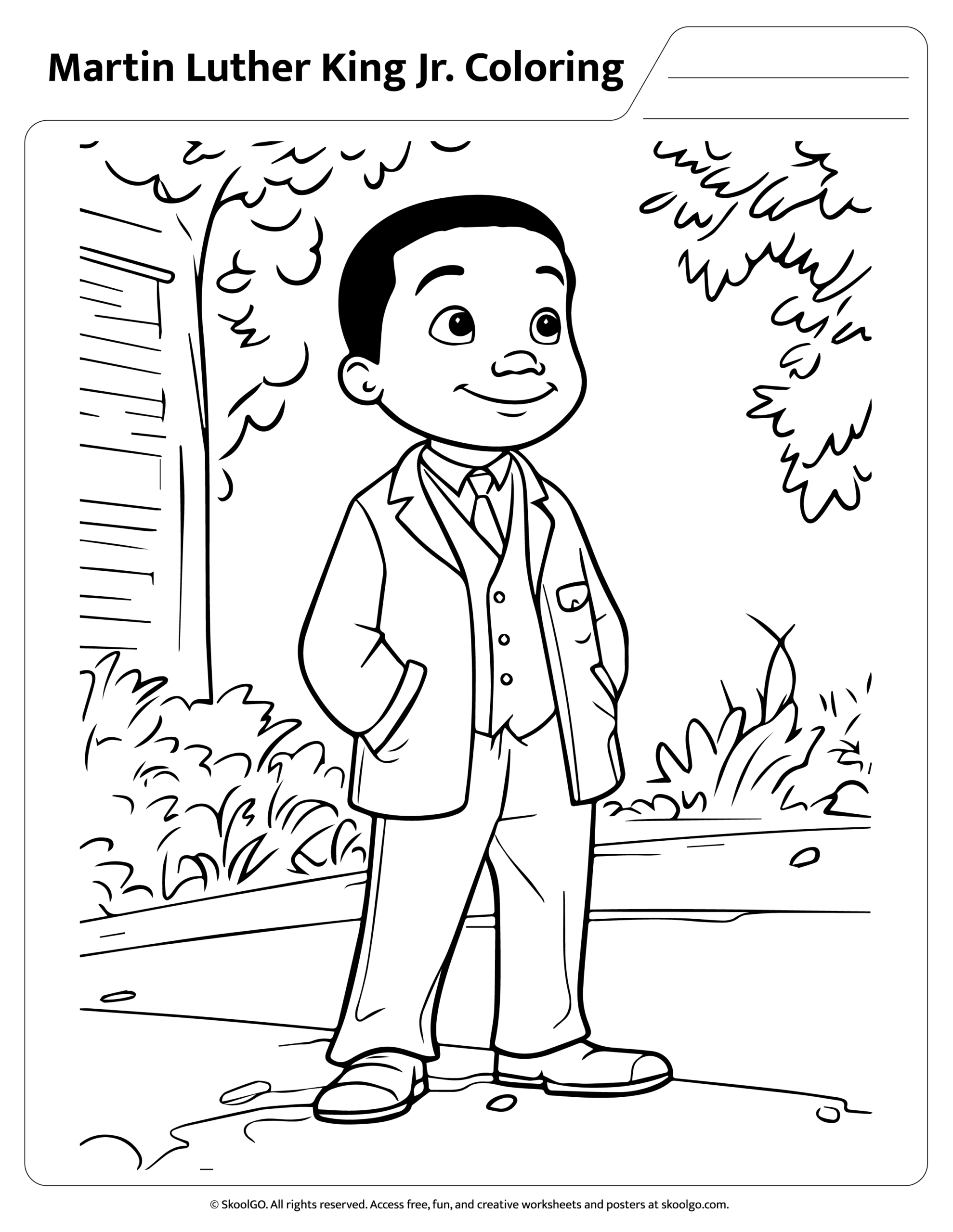 Martin Luther King Worksheets Free Printable