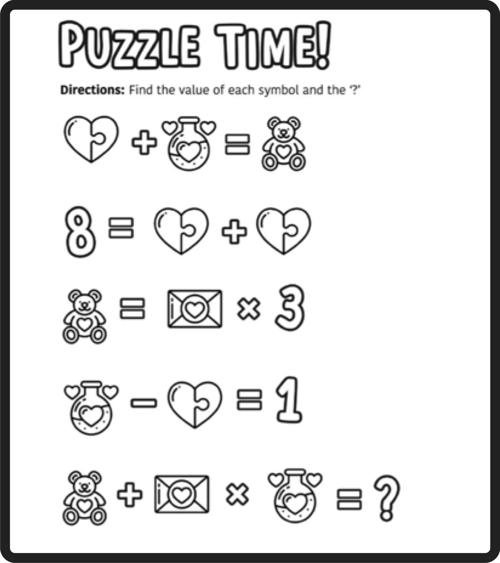 Math Puzzles Printable Adult