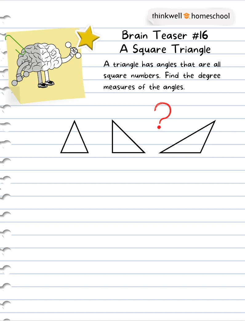 Free Math Puzzles Thinkwell Homeschool