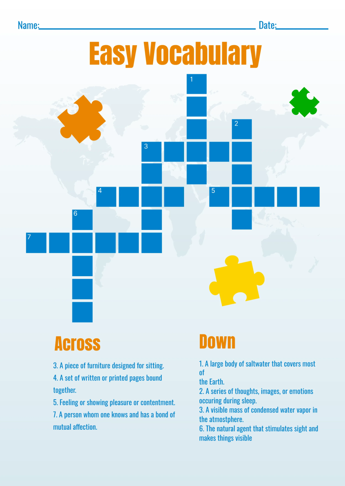 Mini Printable Crossword Puzzles