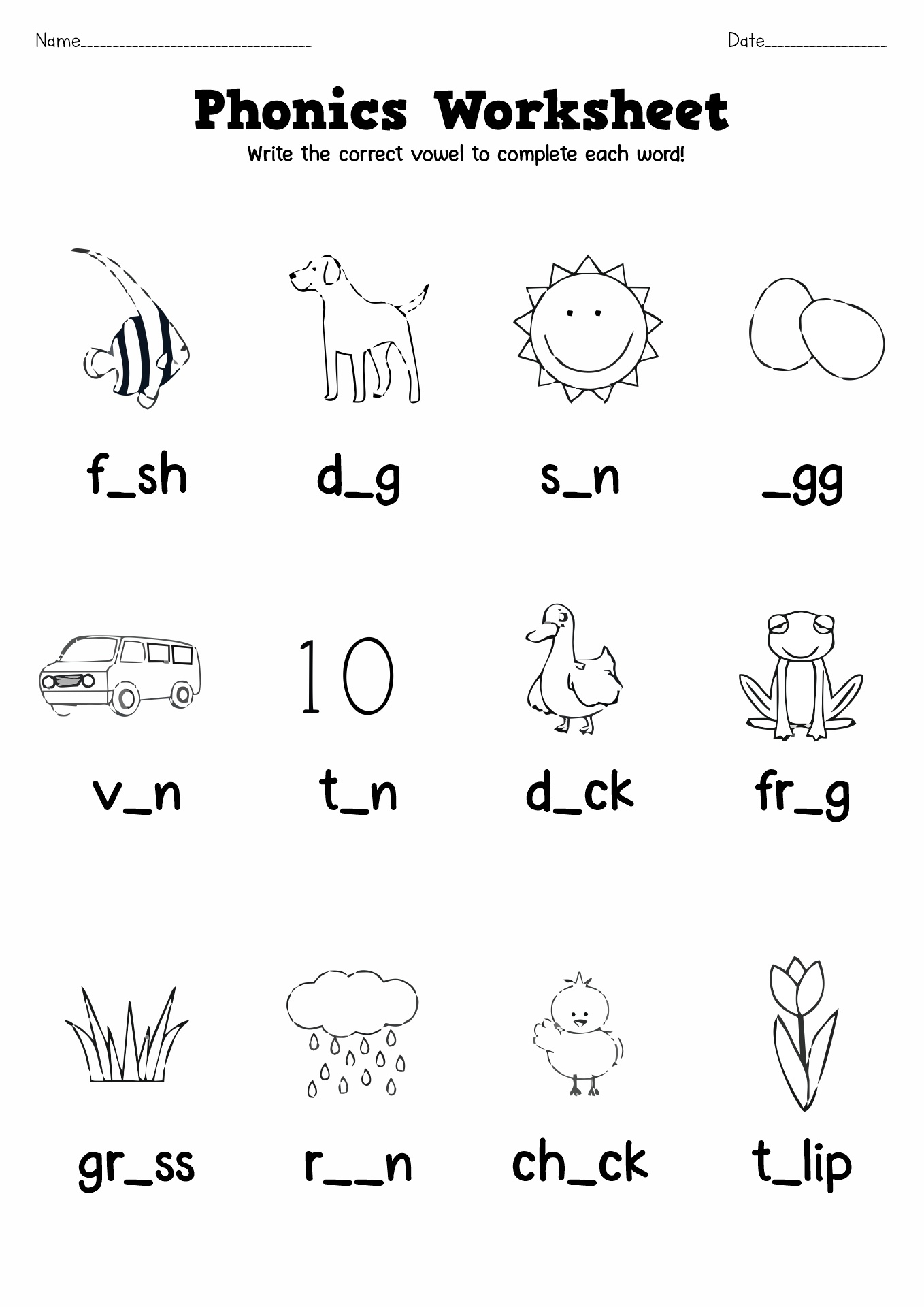 Free Phonic Free Worksheet Download Free Phonic Free Worksheet 
