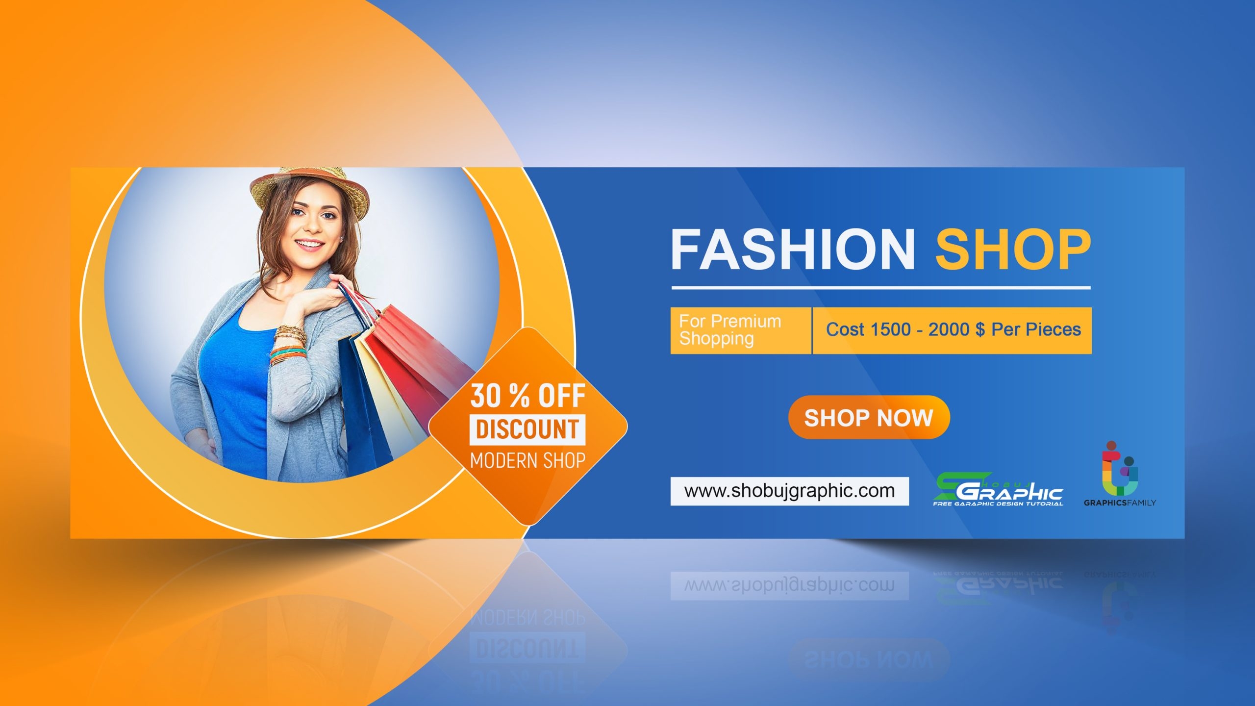 Free Photoshop Online Shopping Ad Banner GraphicsFamily