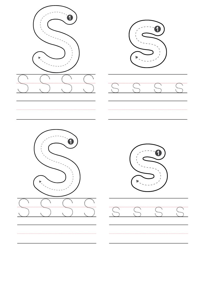 Letter S Printable Worksheets Preschool