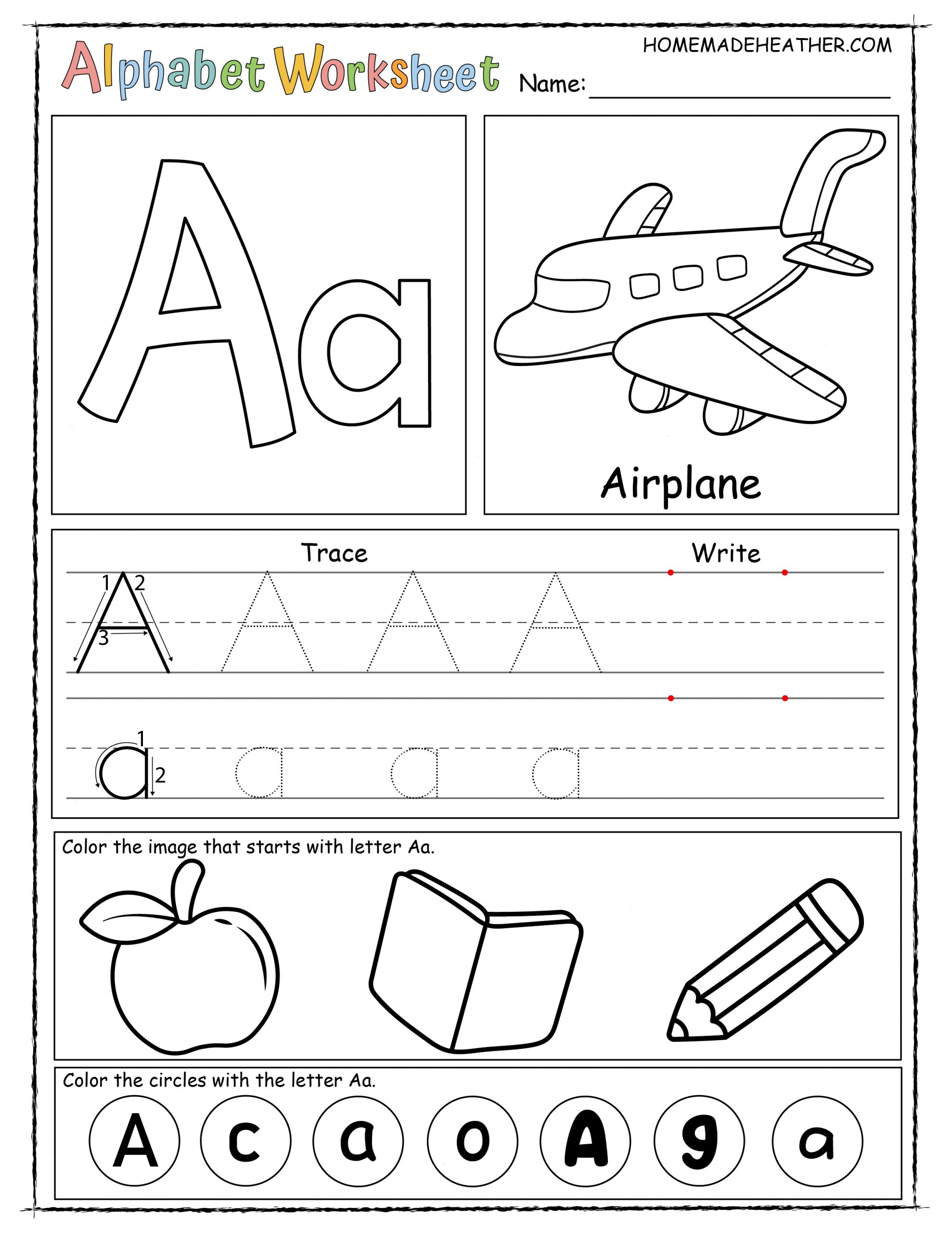 Free Preschool Printable Worksheet Alphabet Download Free 