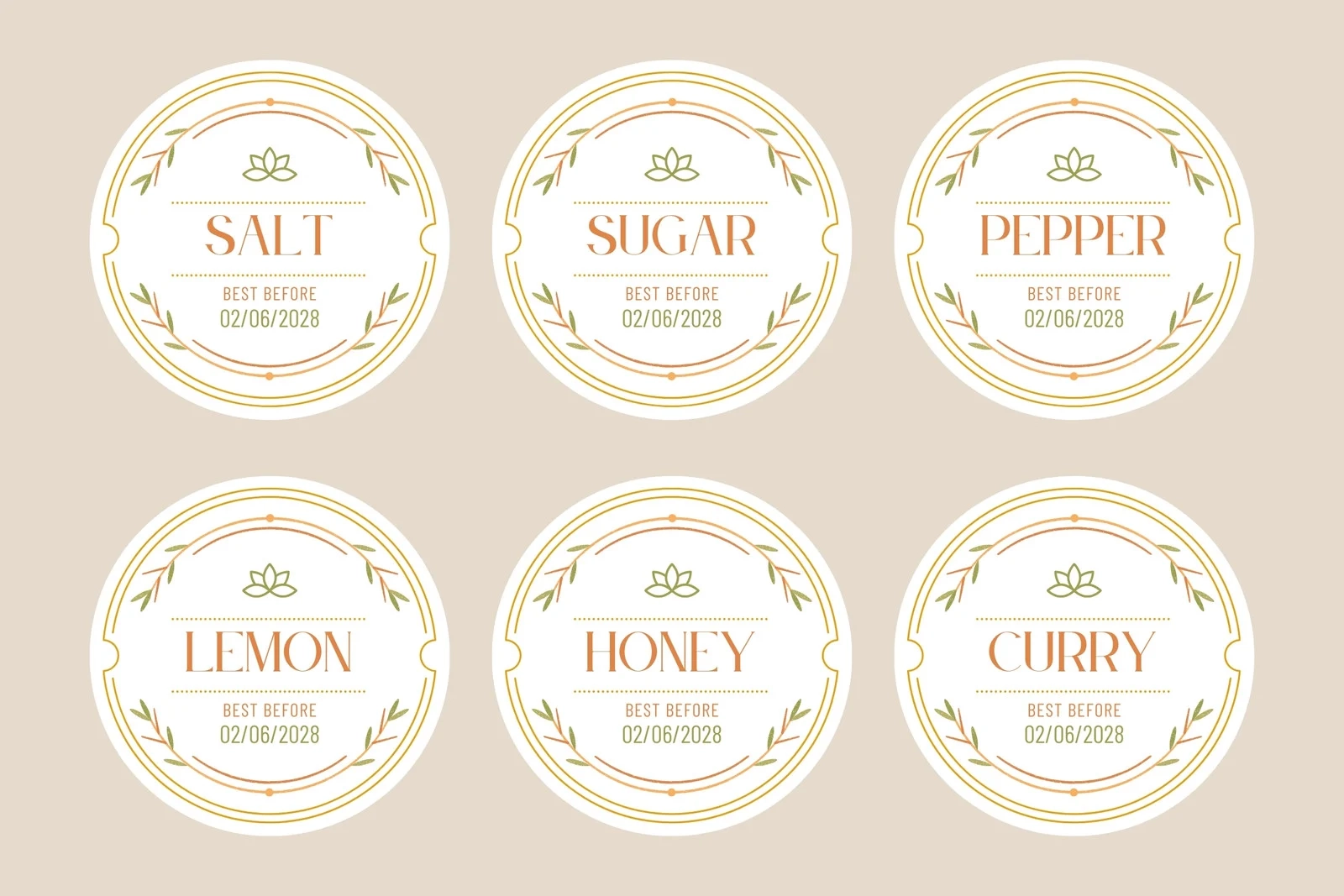 Free Printable And Customizable Kitchen Label Templates Canva