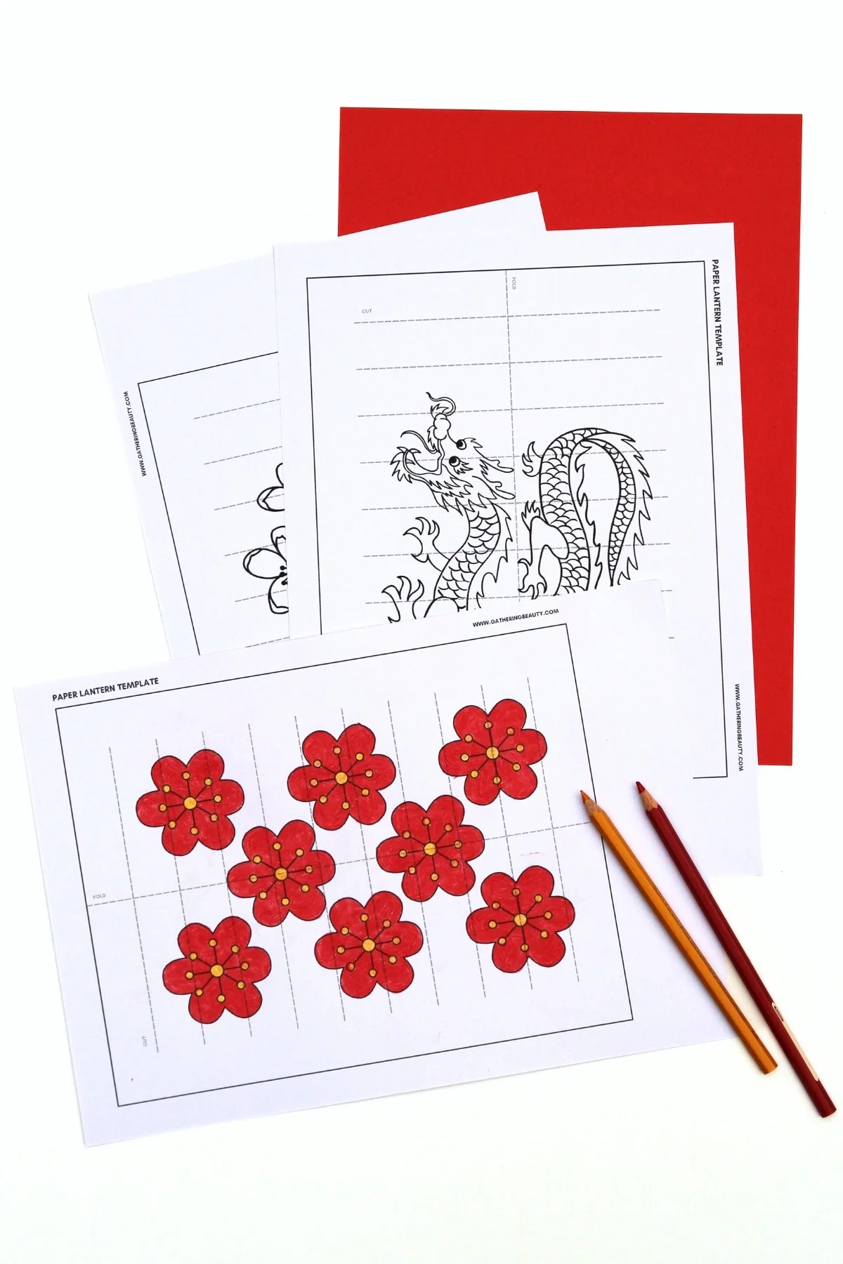 Cut Out Chinese Lantern Template Printable