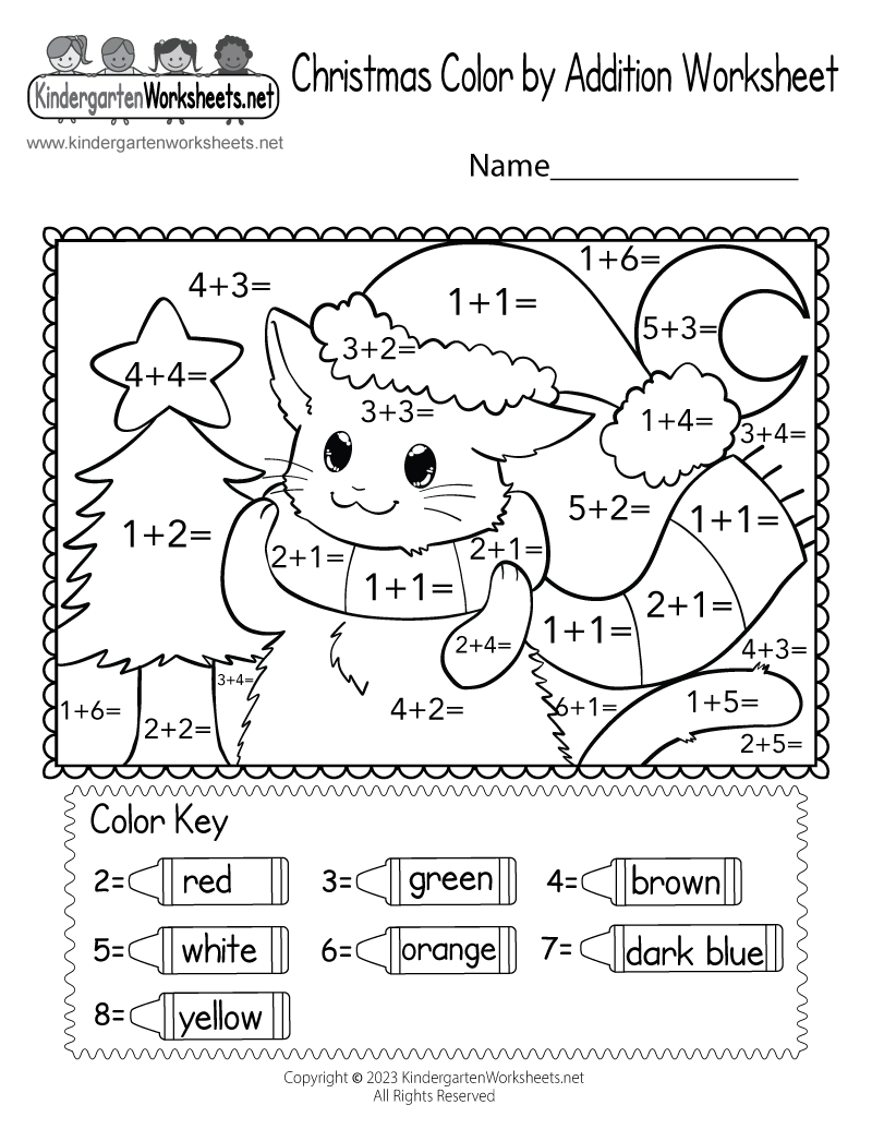 Free Printable Christmas Math Worksheets