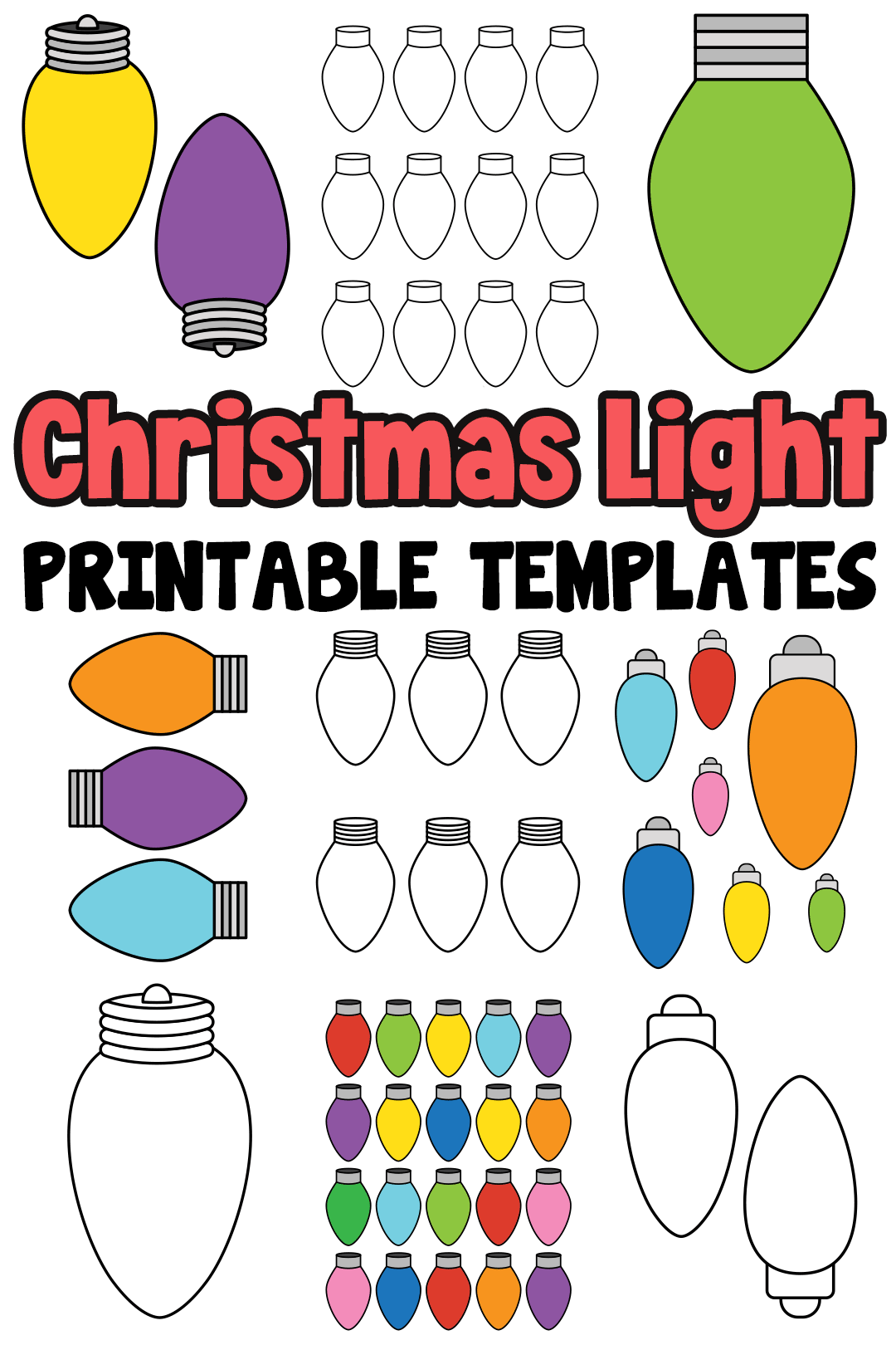 Free Printable Light Bulb Template