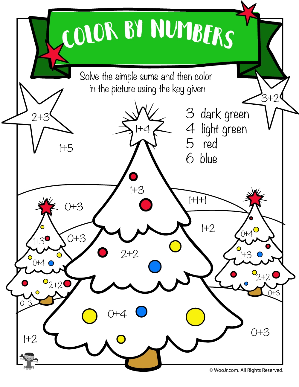 Free Printable Christmas Math Worksheets Pre K 1st Grade amp 2nd 