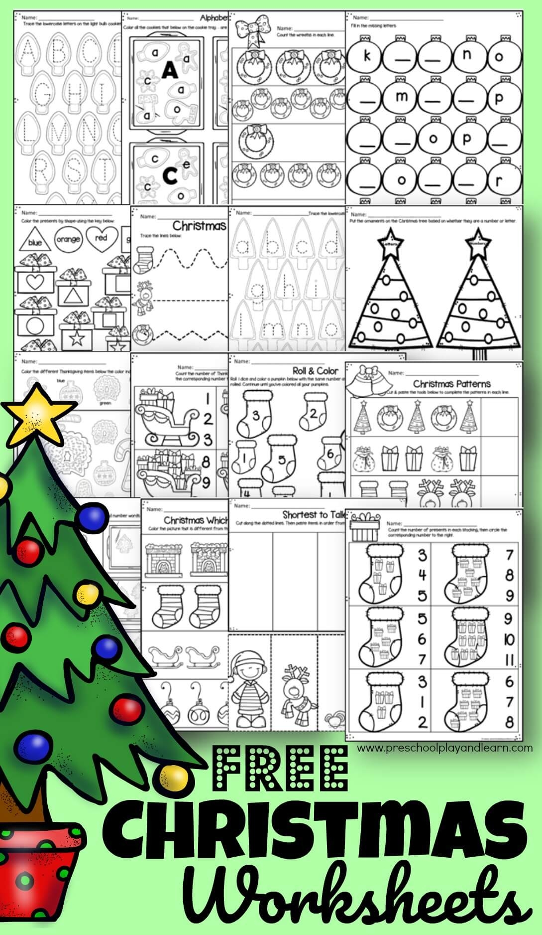 Christmas Games Free Printable Worksheets