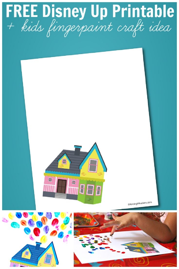 Printable Up House Template