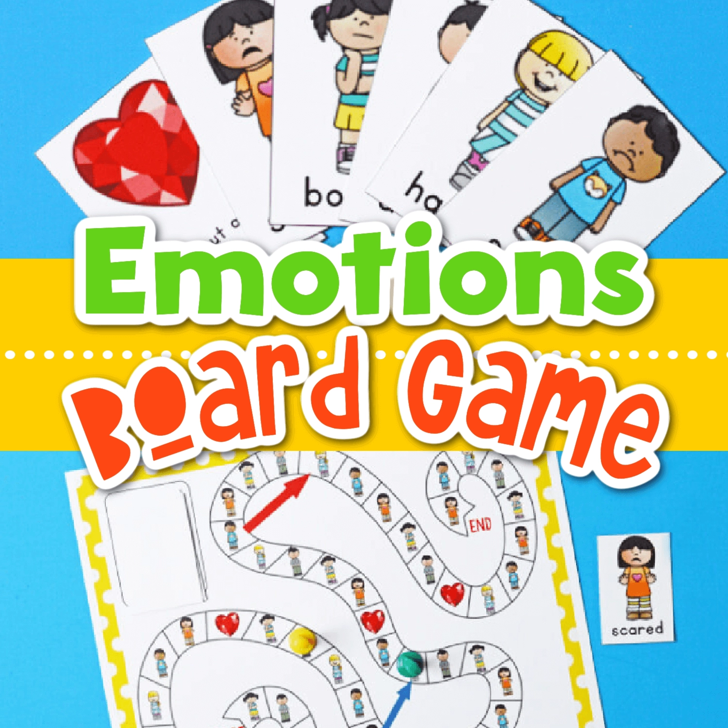 Free Printable Emotions Board Game For Kids