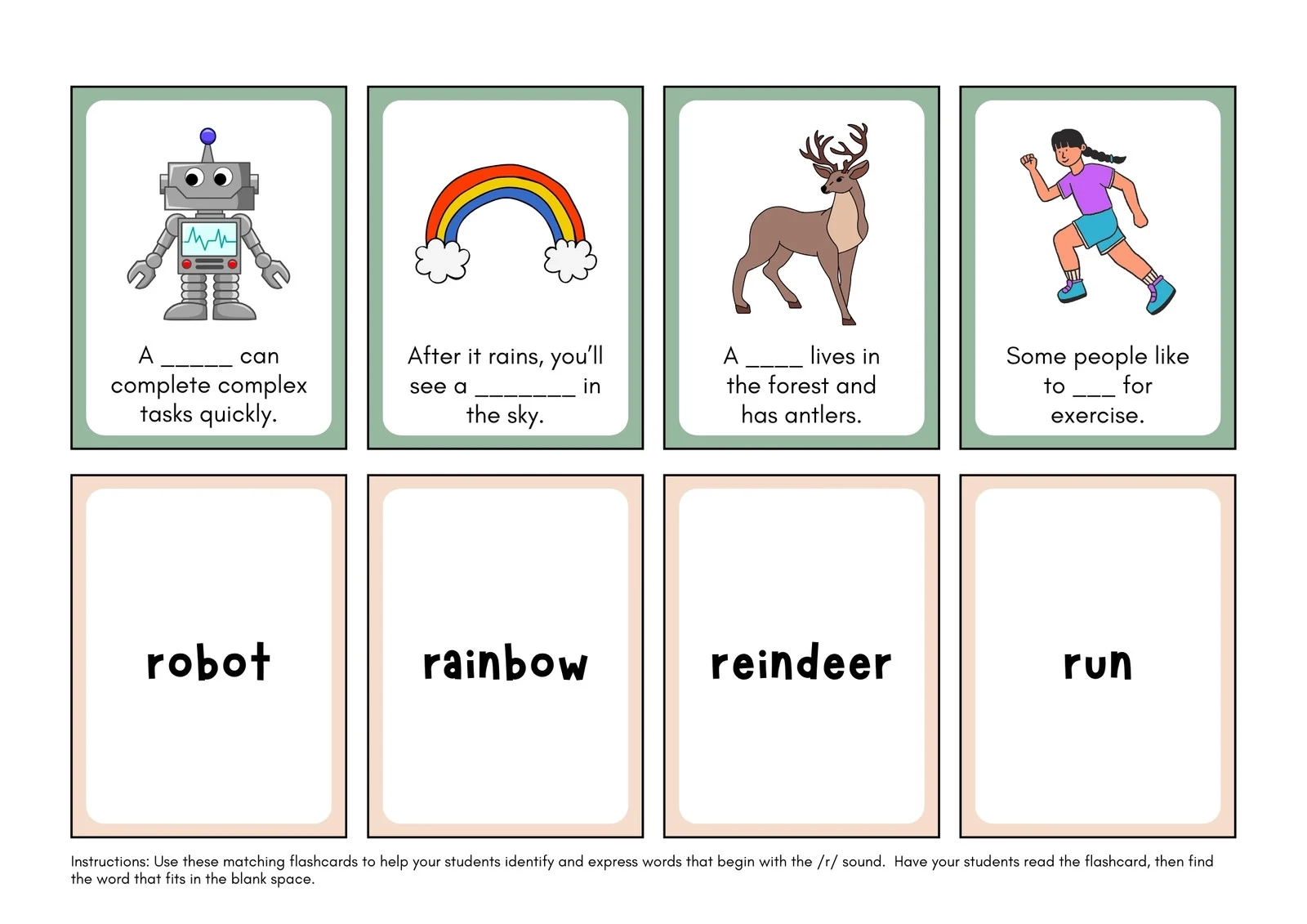 Printable Flashcard Template