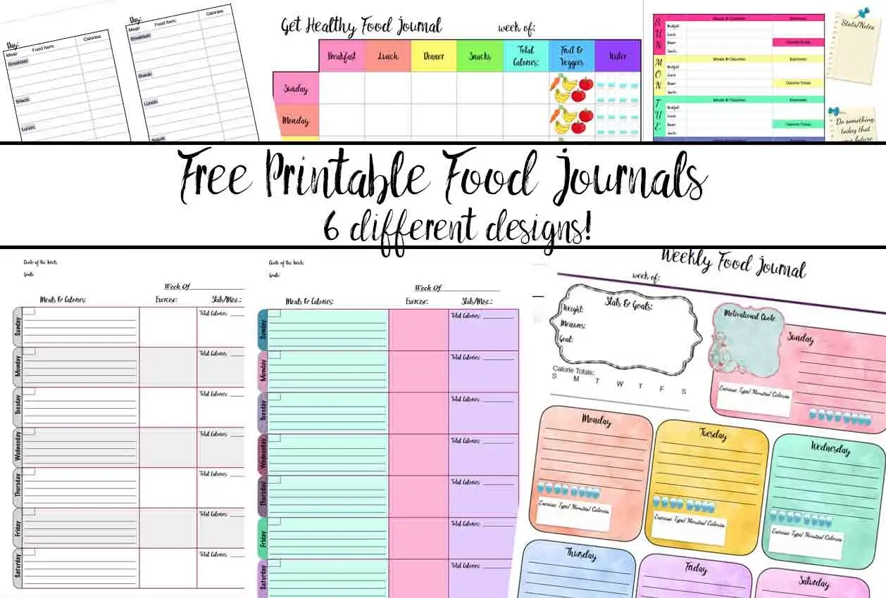 Printable Food Diary Template