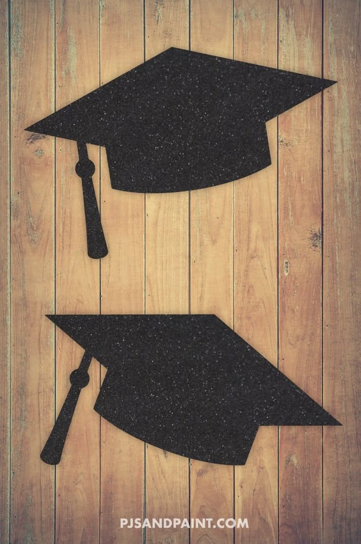 Free Printable Graduation Cap Template 2 Sizes Graduation Diy 
