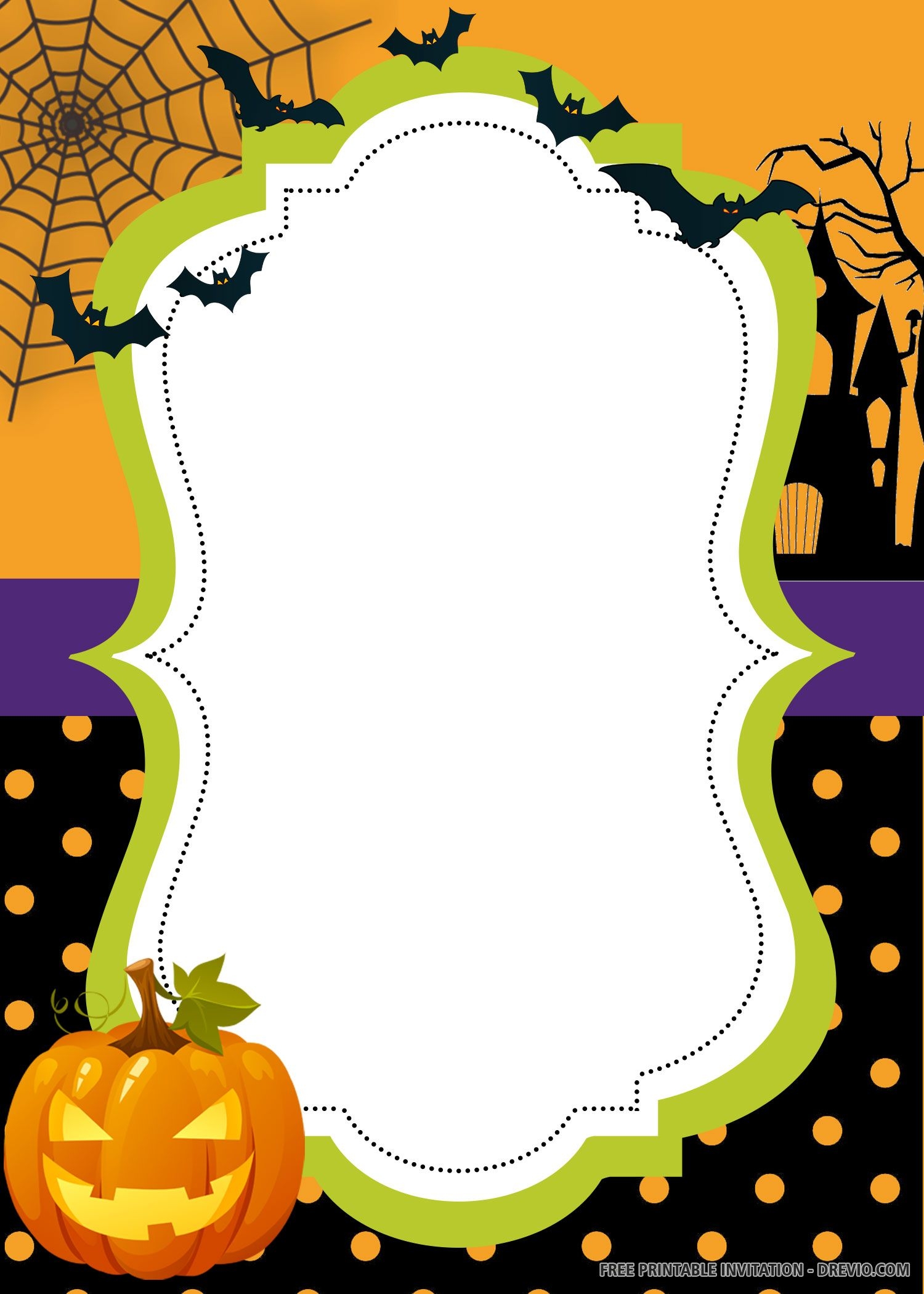 Free Printable Halloween Birthday Invitation Templates