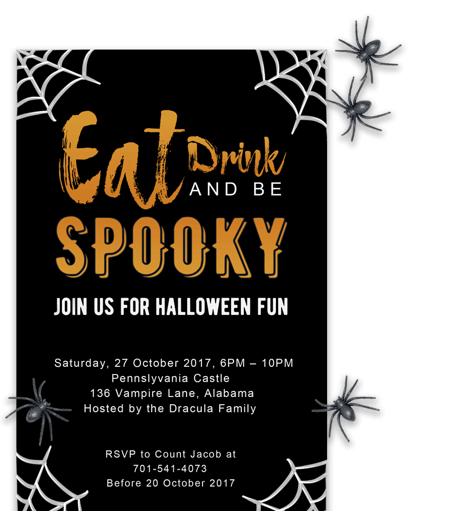 Free Printable Halloween Party Invitations 2018 Template 