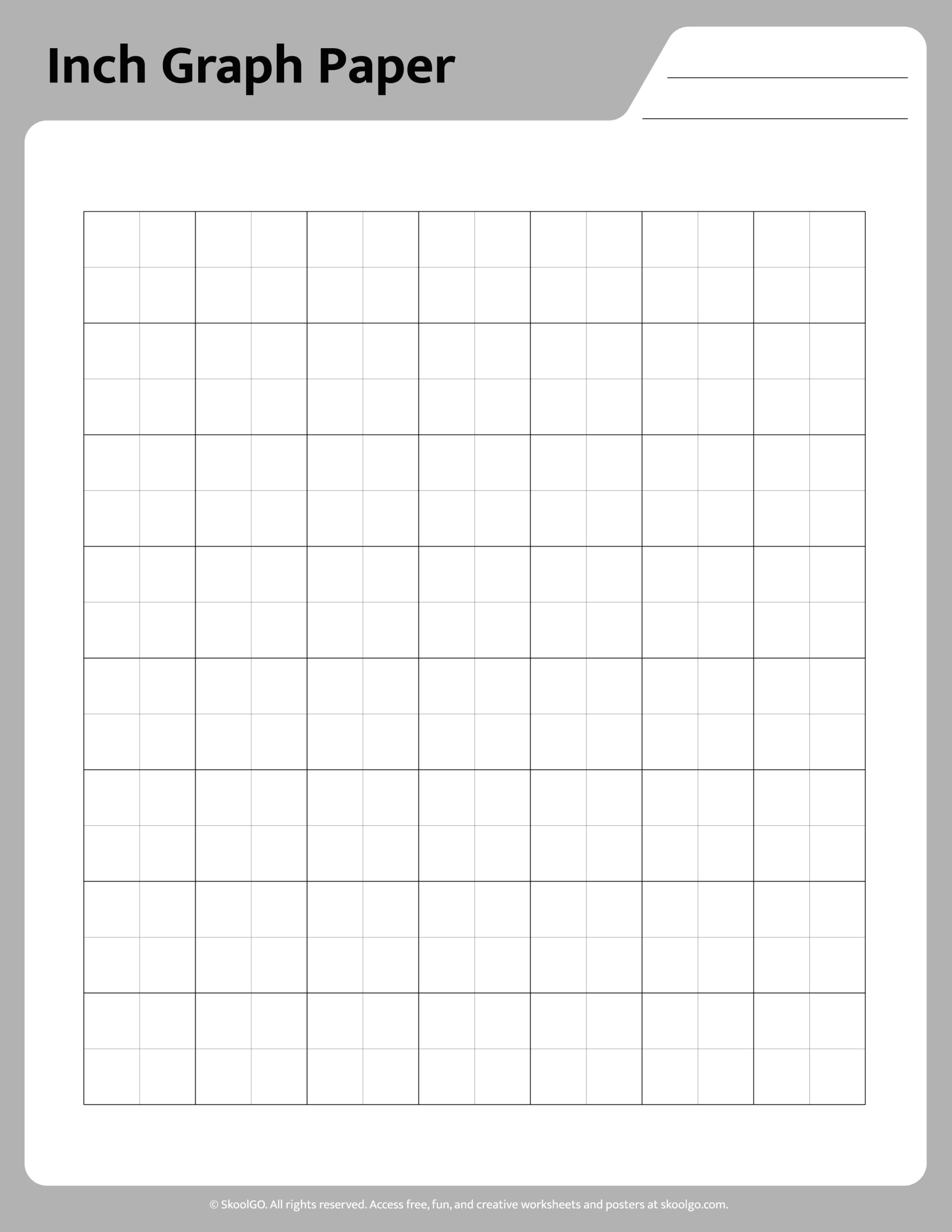 Graph Paper 1 Inch Printable