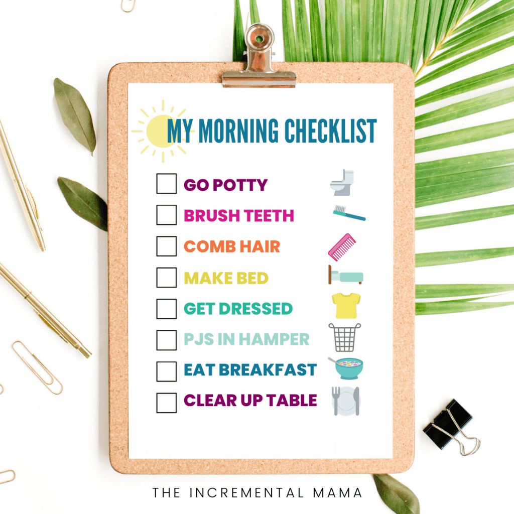 Printable Morning Routine Template
