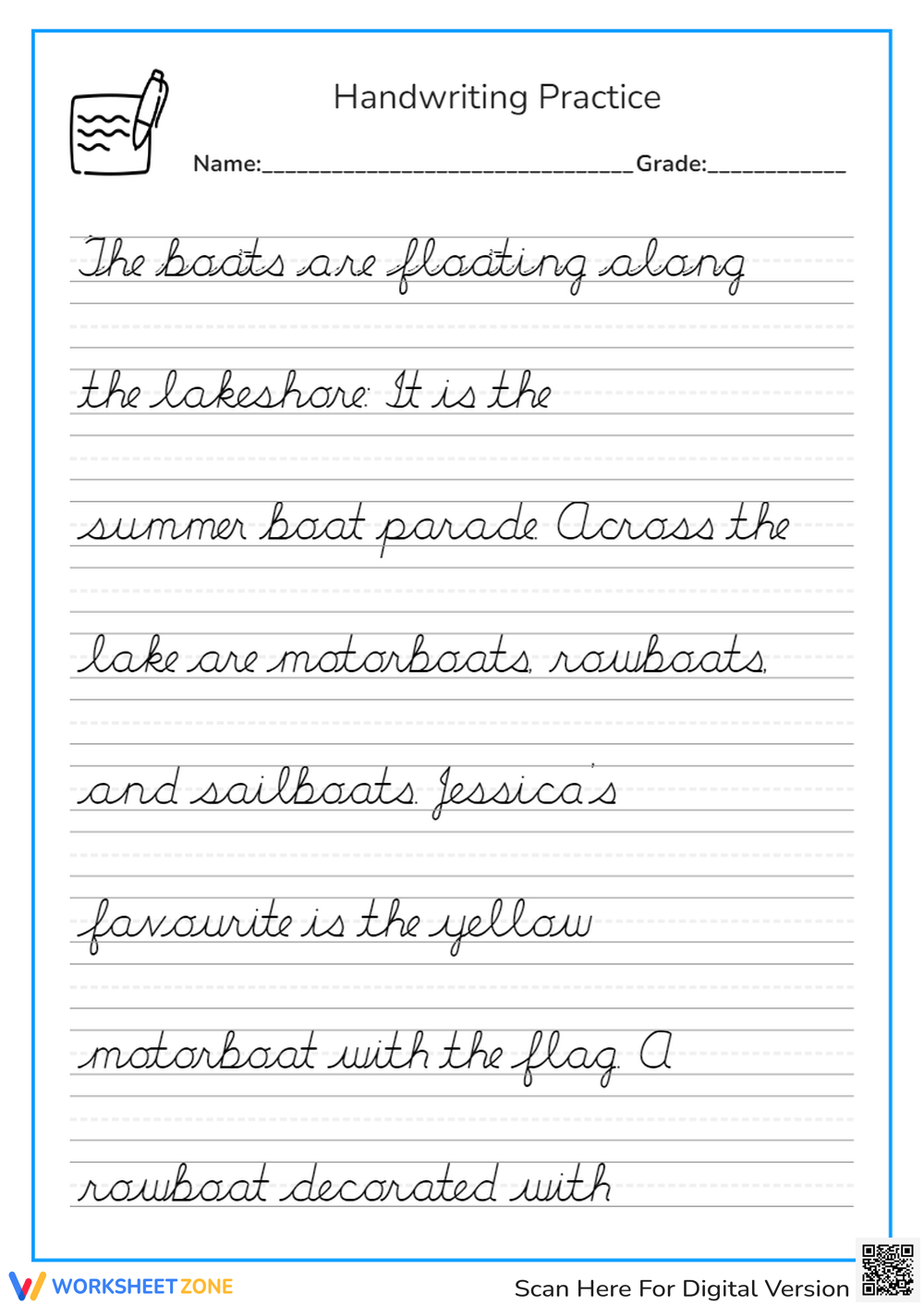 Free Printable Neat Handwriting Practice Sheets For All Ages 