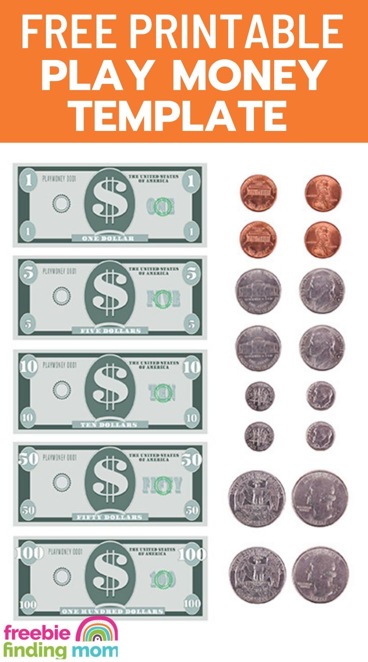 Free Printable Play Money Template