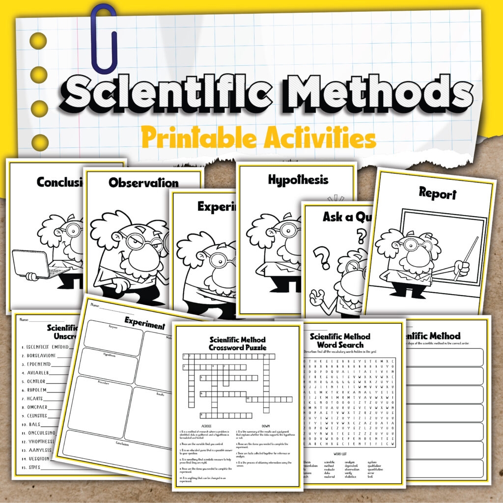 Free Printable Steam Worksheets