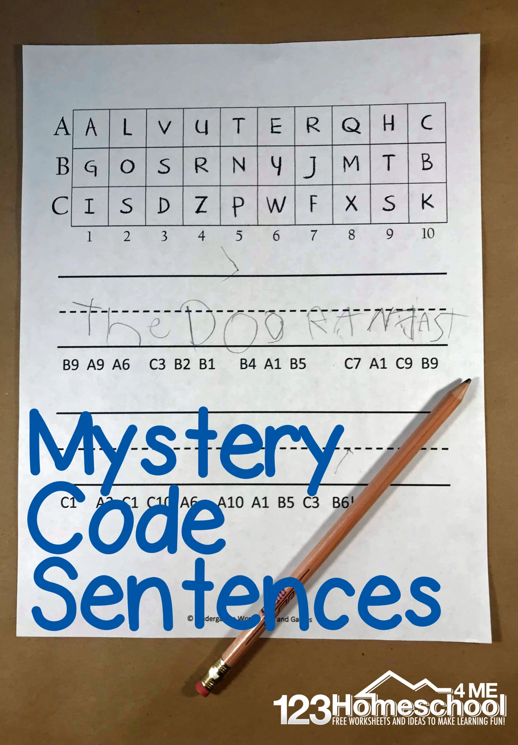  FREE Printable Secret Code For Kids Printable Worksheet