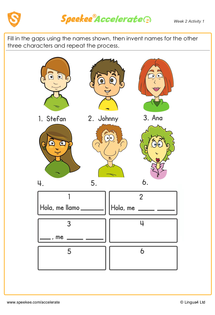 FREE Printable Spanish Color Worksheets Worksheets Library