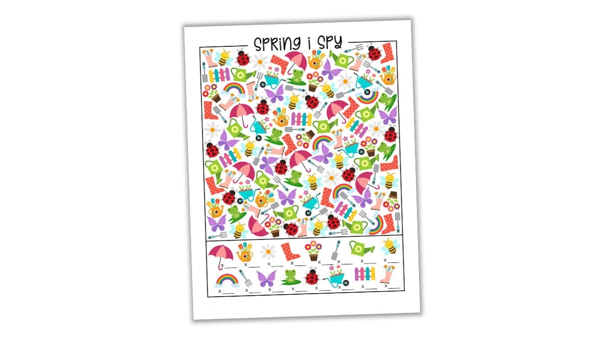 Free Printable I Spy Worksheets