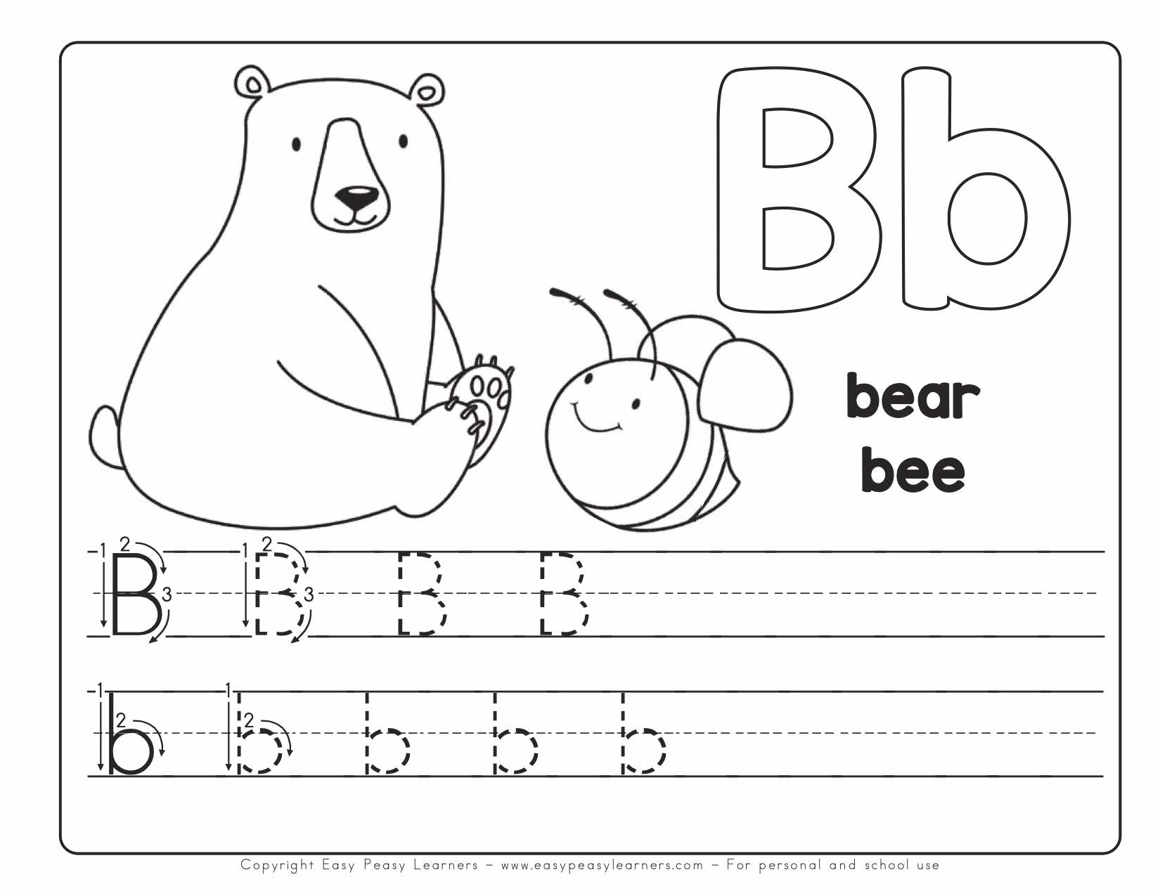 Free Printable Worksheets For Kids Alphabet And Letters 