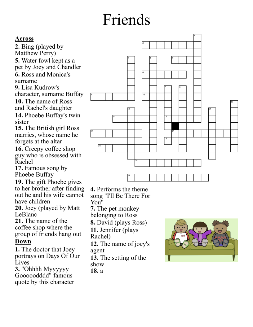 Printable Online Crossword Puzzles Themed