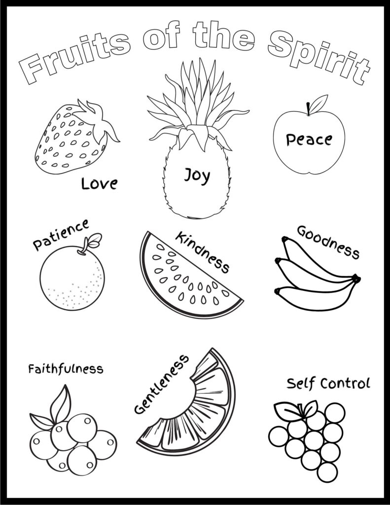 Fruit Of The Spirit Introduction Unit Worksheets And Activites 