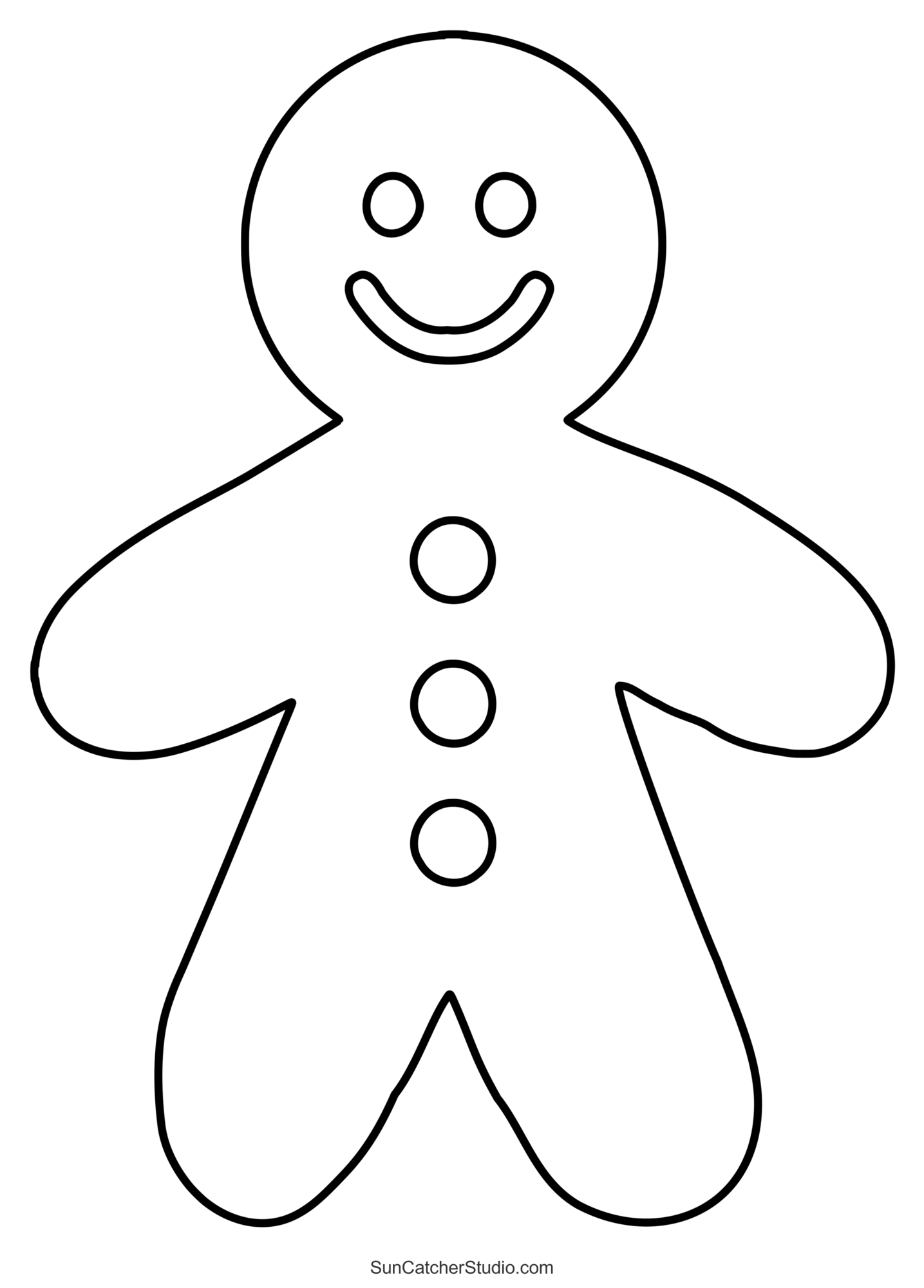 Gingerbread Man Template Free Printable