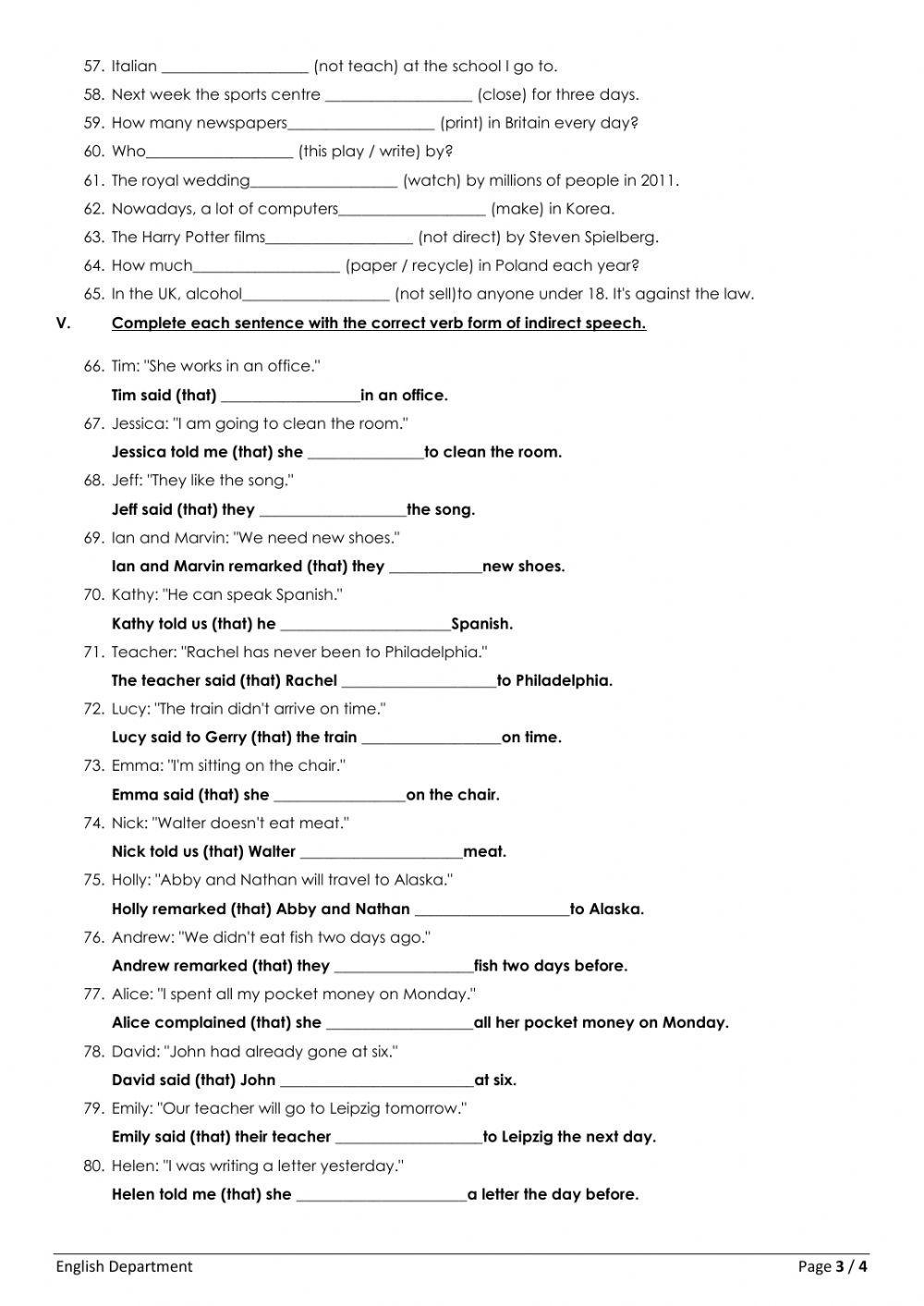 Grade7 Grammar Free Interactive Worksheets 197854