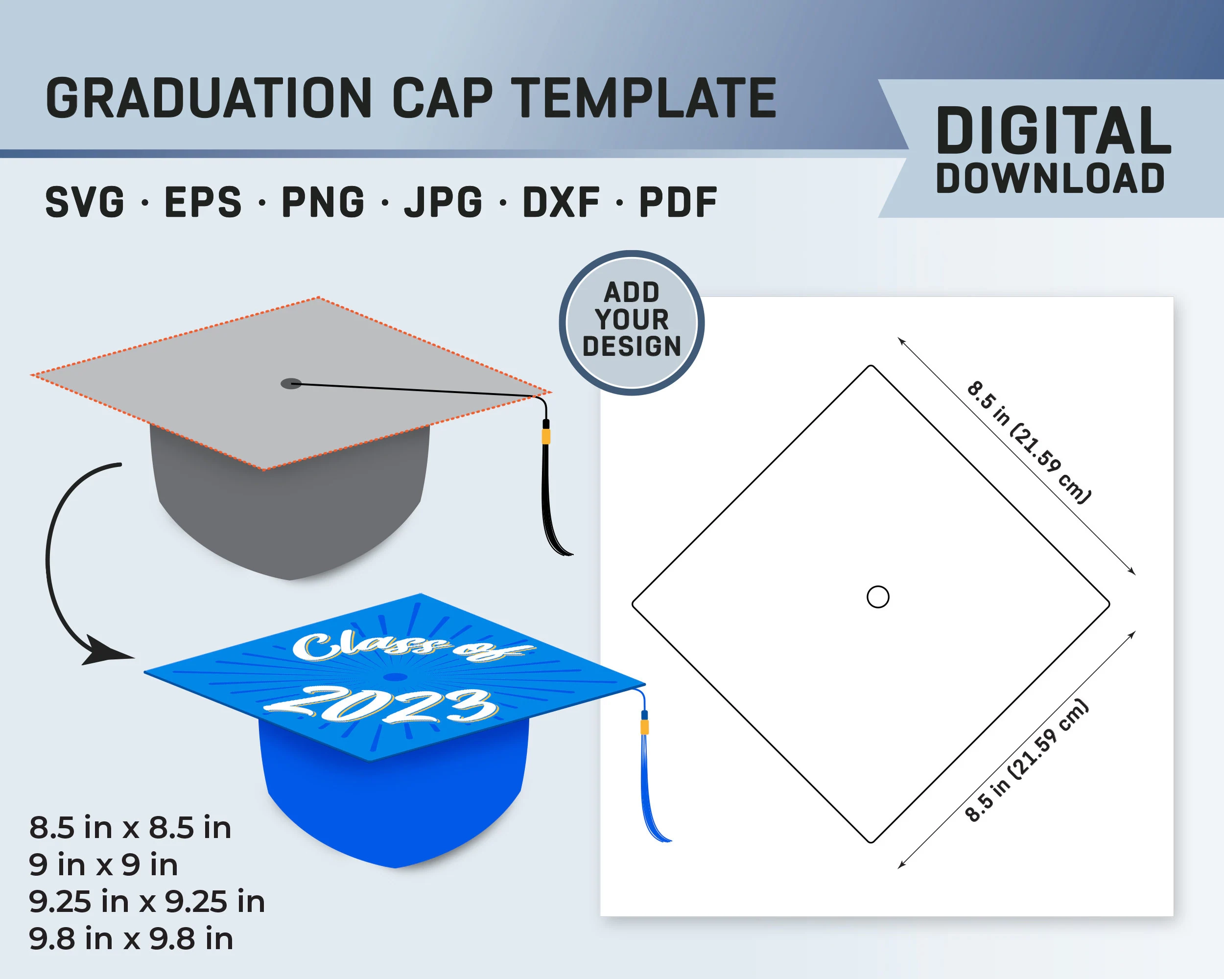 Graduation Cap Template Graduation Hat Template Graduate Cap 