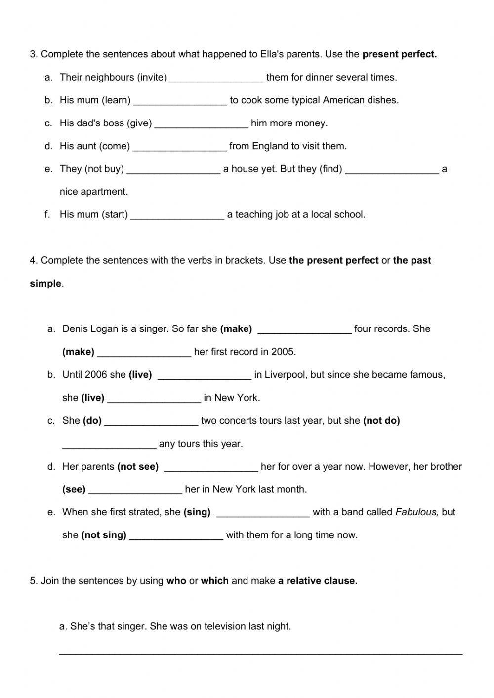 Grammar 7th Gra Free Interactive Worksheets 264952