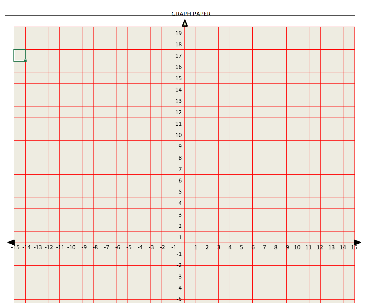 Graph Paper X Axis And Y Axis Printable 3 Different Sizes 