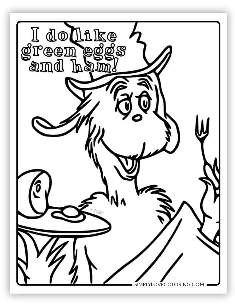 Green Eggs And Ham Free Printable