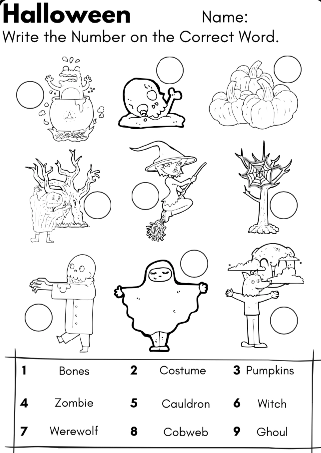 Halloween Worksheet Activity Pack