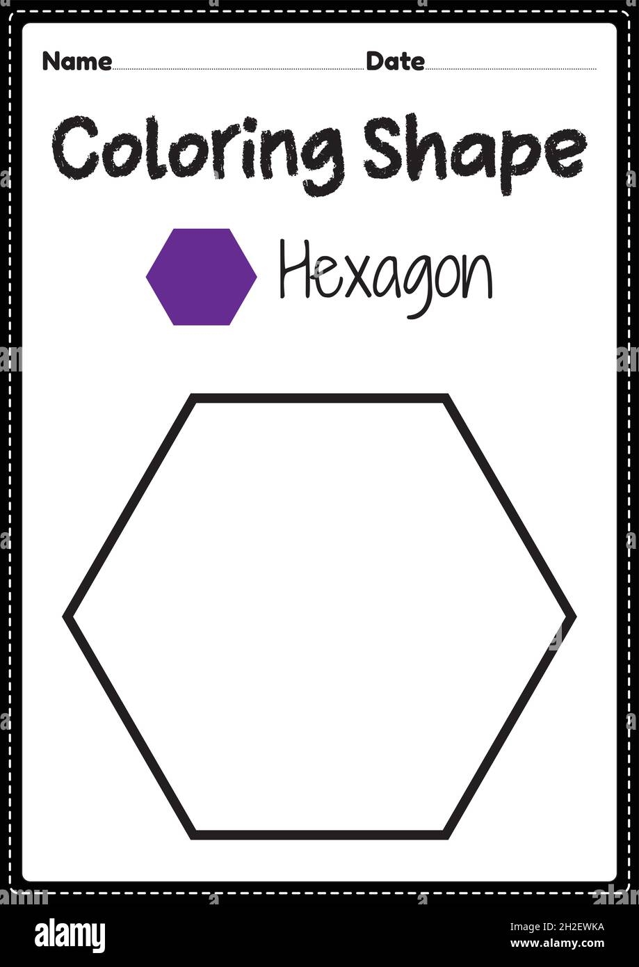 Free Printable Hexagon Worksheets