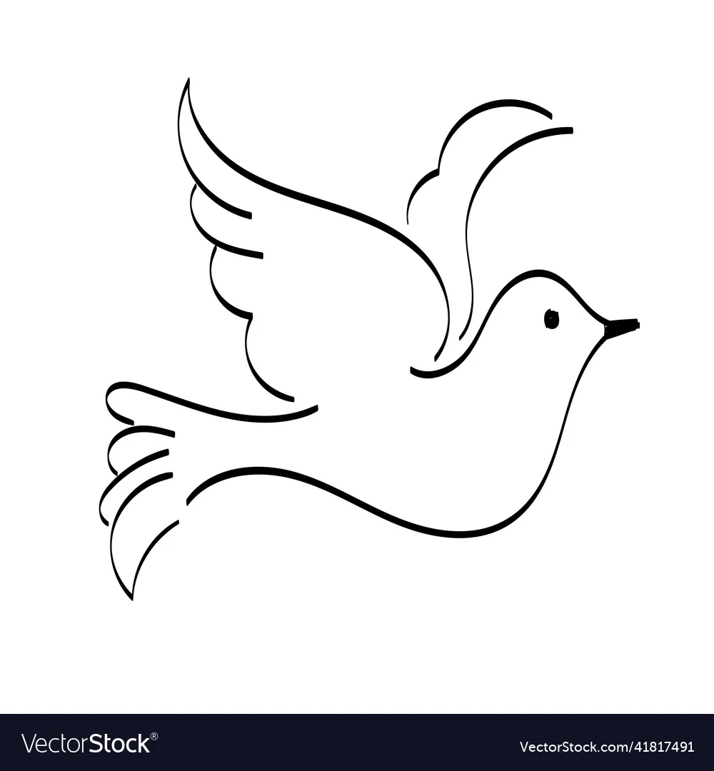 Holy Spirit Line Art Design For Print Royalty Free Vector VectorStock