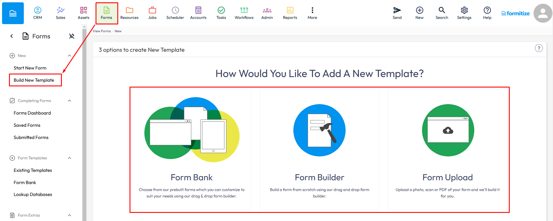 How Do I Create A New Form Template Formitize Help Desk