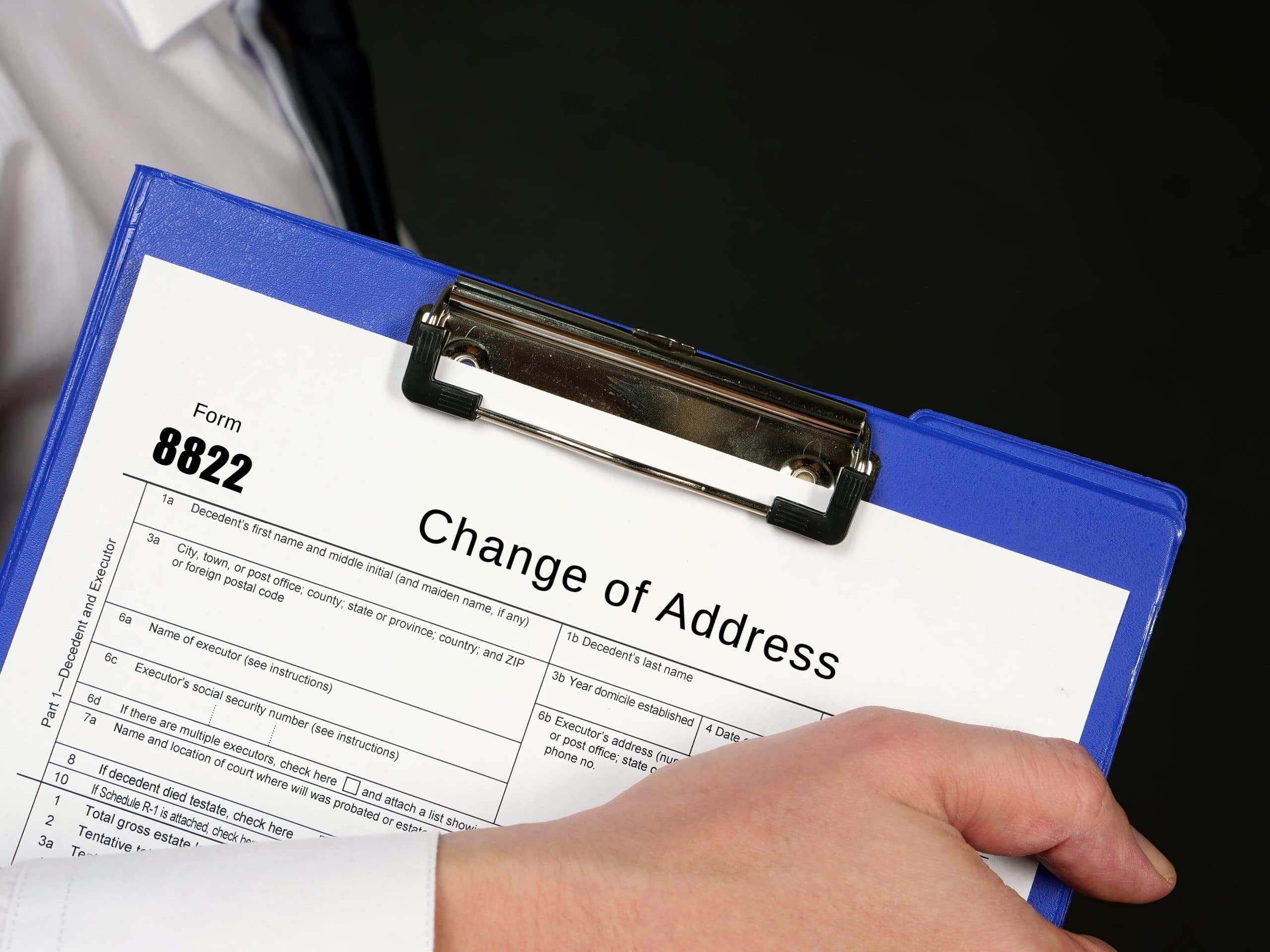 Irs Form Change Of Address 8822 Ein